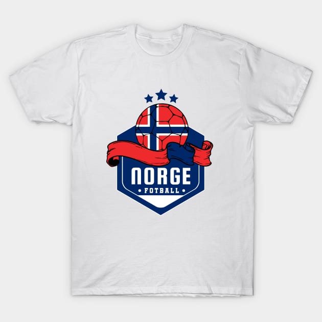 Norge Football Fan T-Shirt by footballomatic